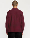 RVCA Mens Augustone Shirt - Merlot