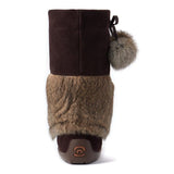 Manitobah Women's WP Snowy Owl Mukluk - Dark Brown
