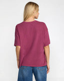RVCA Women's Move On Boyfriend Tee - Mulberry