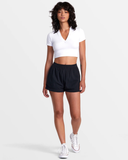 RVCA Womens Sawyer Cotton Crinkle Short - Black