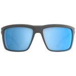 Spy Overhaul XL Sunglasses - Matte Gray - Happy Boost Polar Ice Blue Mirror + ANSI