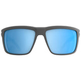 Spy Overhaul XL Sunglasses - Matte Gray - Happy Boost Polar Ice Blue Mirror + ANSI