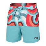 Saxx Mens Oh Buoy Stretch Volley 5" Swim Short - Giant Wave - Sea Foam