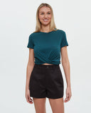 Tentree Women's Lawson Twist Front T-Shirt - Jasper