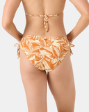 Roxy Women's Ray Of Sunshine Lace Hipster Full Bikini Bottom - Rust Multi