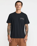 RVCA Mens Cobra Empire Short Sleeve Tee - Black