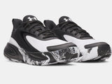 Under Armour Youth UA GS Lockdown 8 Basketball Shoes - Black / White - 001