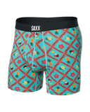 Saxx Ultra Super Soft Underwear - Pina Colada Plaid - Aqua