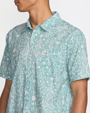RVCA Mens Jacobs Archive Print SS Shirt - Blue Haze