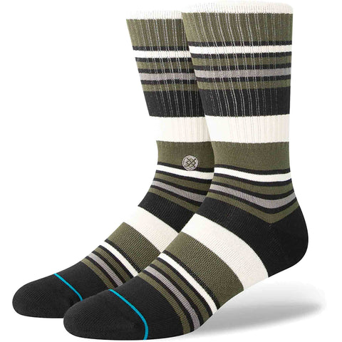 Stance Mossy Crew Socks - Dark Green