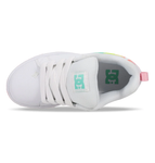 DC Kids Court Graffik Shoe - White/Pink