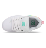 DC Kids Court Graffik Shoe - White/Pink