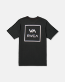 RVCA Mens Glitch Short Sleeve Tee - Pirate Black