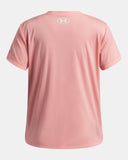 Under Armour Girls UA Tech™ Print Fill Tee - Posh Pink / White - 603