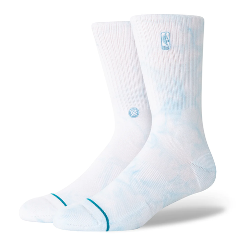Stance NBA x Logoman Dye Crew Socks - Light Blue