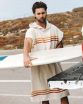 Sand Cloud Hooded Poncho - Stripe Natural