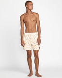 RVCA Sea Life Elastic Swim Trunk - Natural