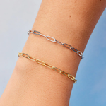 Pura Vida Harper Paperclip Chain Bracelet ~ Gold