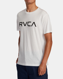 RVCA Mens Big RVCA Short Sleeve Tee - Antique White