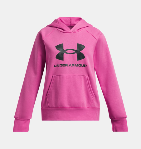 Under Armour Girls' UA Rival Fleece Big Logo Hoodie