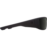 Spy Dirk Sunglasses - Soft Matte Black - Happy Gray Green