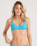 Volcom Women's Simply Rib Bralette Bikini Top - Deep Ocean