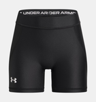 Under Armour Girls' Team Shorty 4" Shorts - Black / White - 001