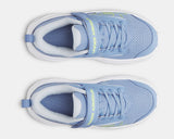 Under Armour Girls' PS  UA Surge 5 Running Shoes - Blue Float / Spackle Blue / Green Citrine - 476
