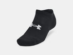 Under Armour Unisex UA Training Cotton 6-Pack No Show Socks - Black/White - 001