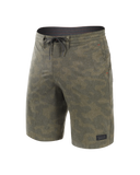 Saxx Land To Sand 2N1 Hybrid 9" Short - Quicksand Camo- Green Heather