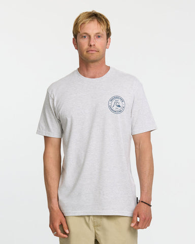 Quiksilver Mens Bubbles T-Shirt - Silver White Heather
