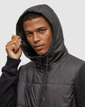 Tentree Mens Coastal Hybrid Hoodie - Meteorite Black