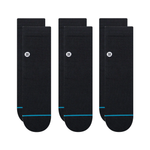 Stance Icon Quarter Socks 3 Pack - Black