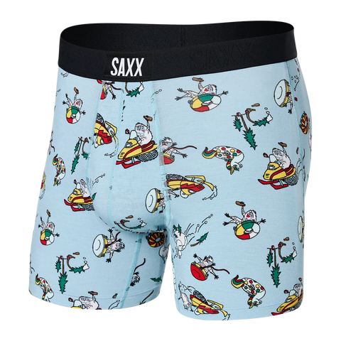Saxx Vibe Underwear - Totally Tubular- Fog Blue
