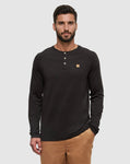 Tentree Mens Baker TreeBlend Classic Longsleeve - Meteorite Black