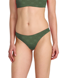 RVCA Women's Daisies Cheeky Bikini Bottoms - Olive