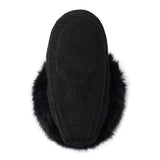 Manitobah Kids Mini Suede Moccasin - Black