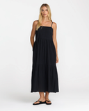 RVCA Womens New Yume Maxi Dress - Black