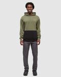 Tentree Mens Howson Hoodie - Deep Olive / Meteorite Black