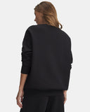 Under Armour Women's UA Icon Fleece Oversized Crew - Black / White - 001