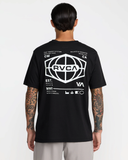 RVCA Mens World Hex Short Sleeve Tee - Black