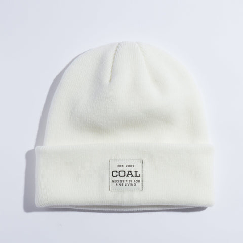 Coal The Uniform Mid Recycled Knit Cuff Beanie - White