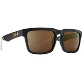 Spy Helm Tom Wallisch Sunglasses - Matte Black - HD Plus Bronze with Gold Spectra Mirror