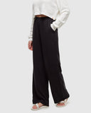 Tentree Womens Kaslo Tencel Wide Leg Pant - Meteorite Black