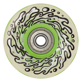 Slime Balls Wheels 60mm Light Ups w/GREEN LED and bearings OG Slime 78a