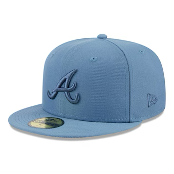 New Era Atlanta Braves Color Pack Faded Blue 9FIFTY Snapback Hat