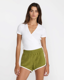 RVCA Women's Roma Wrap Top - Whisper White