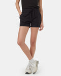 Tentree Women's Hemp Stretch Instow Woven Regular Fit Pull-on Short - Meteorite Black