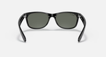 Ray-Ban New Wayfarer Sunglasses - Black W/ Green Polar