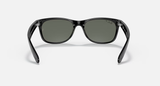 Ray-Ban New Wayfarer Sunglasses - Black W/ Green Polar